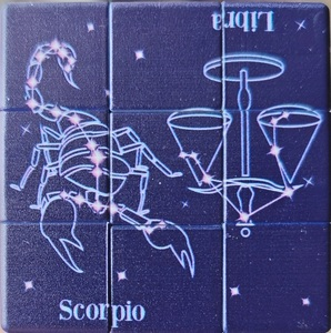 Constellation Scorpion Libra pattern.