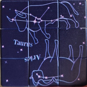 Constellation Taurus Aries pattern.