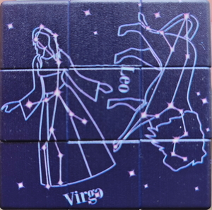 Constellation Virgo Leo pattern.