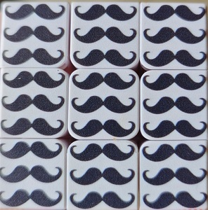 Black Moustaches pattern.