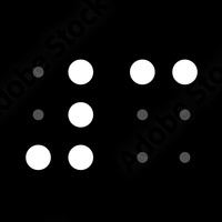 Braille 3 pattern.