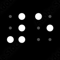 Braille 5 pattern.
